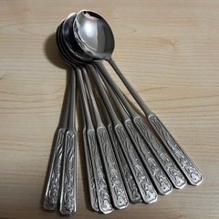 スプーン、銀色、蕾、21本、バラ売りOKの画像