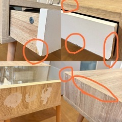 [幅79] LOWYA ガラス天板 ローテーブルの画像