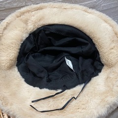 ふわふわ　フェイクファーバケットハットの画像