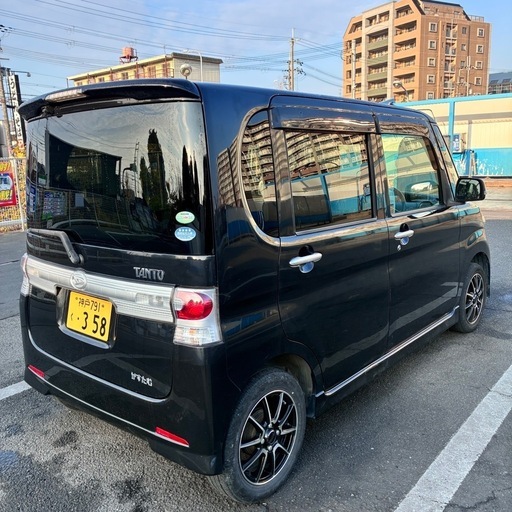 ダイハツ タント カスタムL375S 車検有りブラック 軽自動車激安 (hkk13