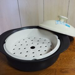 未使用　Cooking plus 山加商店 スチーム鍋L 日本製の画像