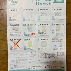 ミニベビー布団 11点セットの画像