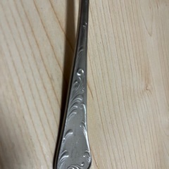 大きいスプーン、銀色、柄あり、8本の画像