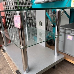 《リユースマン倉敷》ガラステーブル ガラス台  棚の画像