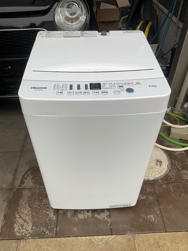 売約済み　ハイセンス全自動洗濯機【分解洗浄洗浄済み】2020年製＊プロフィール必読＊ 分解洗浄済み】ハイセンス全自動洗濯機4.5kg 1~2人用 (羅皇🌟プロフ