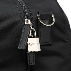 agnes b. 新品 アウトドア用 防水耐磨オックスフォードナイロン ホワイトラベル ショルダーバッグ クロスボディバッグの画像