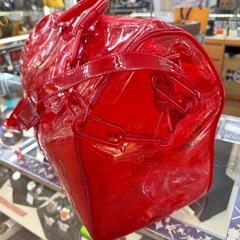  ☆ドリーム荒牧店☆LOUIS VUITTON ルイヴィトン キーポル・バンドリエール50 モノグラム・レッド・クリア 2019年限定 M53274の画像