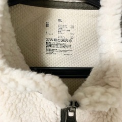 MUJI 無印良品 防風 XL ボアフリースジャケット サンドベージュの画像