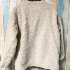 MUJI 無印良品 防風 XL ボアフリースジャケット サンドベージュの画像