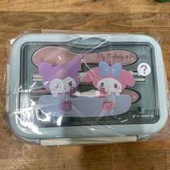【新品未使用】マイメロ＆クロミ　2段ランチボックスの画像