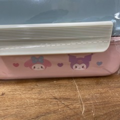 【新品未使用】マイメロ＆クロミ　2段ランチボックスの画像