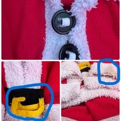 100サイズ　サンタクロース　サンタ服 クリスマス　3点セット　上下　子供の画像
