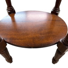 NO.2669 サイドテーブル 花台 電話台 アンティーク調 家具 中古の画像