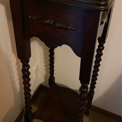 譲渡先決定　イギリス　アンティーク家具　フラワースタンド　無料の画像