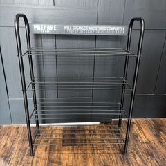 ニトリ [幅54.8cm] シューズラック ヘイス (BK) の画像