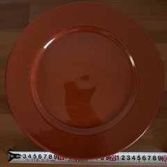 2枚セット　大皿　プレート　ブラウン　茶色
の画像