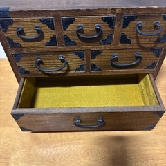 レトロな箪笥裁縫箱の画像