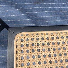 【Art of black】折りたたみ式ラタンチェア ビンテージ風の画像