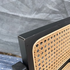 【Art of black】折りたたみ式ラタンチェア ビンテージ風の画像