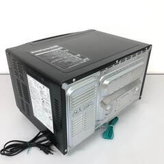 ss8212　日立 オーブンレンジ MRO-T5E5 18L キーワードブラック HITACHI 縦開き 黒 ターンテーブル コンパクト オーブン 一人暮らし 電子レンジ 中古の画像