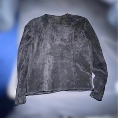 EVAN DAVIES シルキーピッグスエードジャケット サイズ10 サイズ : Sの画像