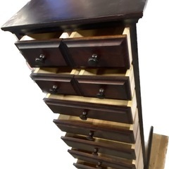 ※ 民芸調　6段整理タンス（約）幅　48cmの画像