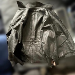 Animus ブラックレザージャケット サイズ : Lの画像