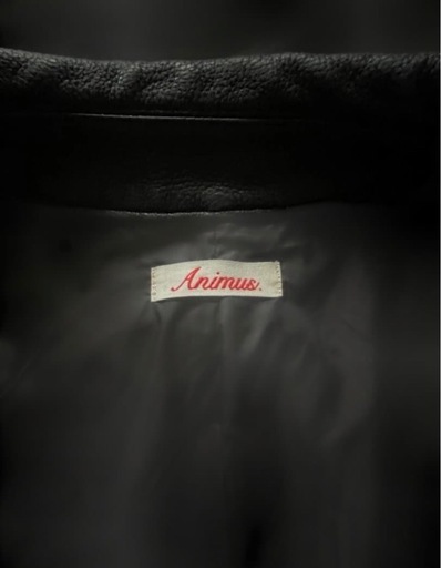 Animus ブラックレザージャケット サイズ : L