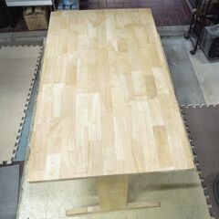 シンプルデザイン ダイニングテーブル 幅120cm ナチュラルホワイト 札幌市 東区 新道東店の画像