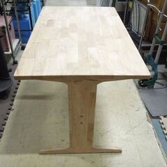 シンプルデザイン ダイニングテーブル 幅120cm ナチュラルホワイト 札幌市 東区 新道東店の画像