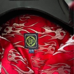 O2 赤炎模様 アロハシャツ XLの画像