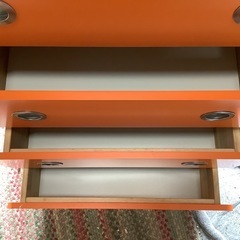 【リサイクルサービス八光】幅59㎝　LEGNATEC レグナテック 6段ハイチェスト ベビーレトロポップの画像