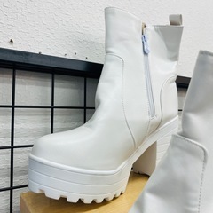 【激安】9cm厚底ロングブーツ 24.5cmの画像