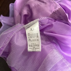 キッズ110㎝ドレス　紫色の画像