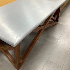 WTW コーヒーテーブル　シルバー【トレファク堺福田店】の画像