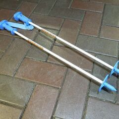 キャプテンスタッグ 55cm 子供用 ミニスキー プラスチックスキー プラスキー ストック付き 札幌市 東区 新道東店の画像