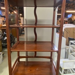 ※ ①【下4段引き出し】和レトロ オープンシェルフ（約）60cmの画像