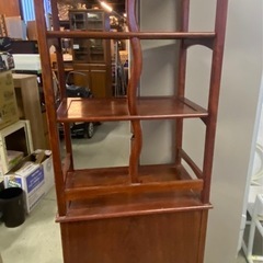 ※ ①【下4段引き出し】和レトロ オープンシェルフ（約）60cmの画像