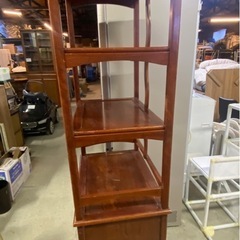 ※ ①【下4段引き出し】和レトロ オープンシェルフ（約）60cmの画像