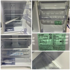 61m 三菱 冷蔵庫 3ドア MR-C33K-W形　330L 2024年製　y122401mの画像