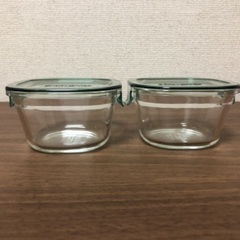iwaki耐熱ガラス容器200ml2つの画像