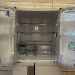 【売切価格！】MITSUBISHI 扉両開き  5ドアノンフロン冷凍冷蔵庫 2013年製の画像