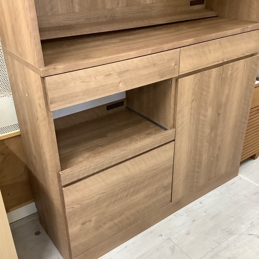 レンジボード 4枚扉ナチュラル【トレファク堺福田店】 (トレファク堺