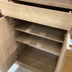 レンジボード  ４枚扉　ナチュラル【トレファク堺福田店】の画像