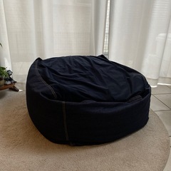 【無印良品】体にフィットするソファ　綿デニム　ネイビー　セットの画像