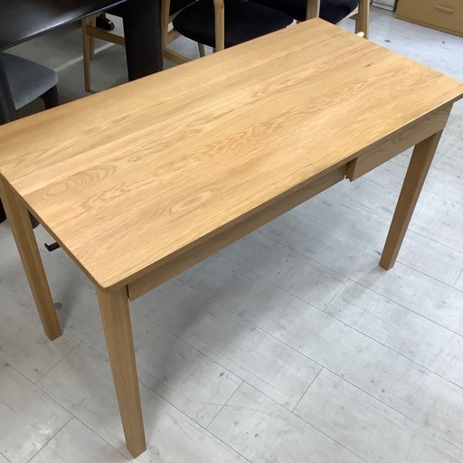 無印良品　ワークデスク　引き出し2つ　オーク材　ナチュラル【トレファク堺福田店】