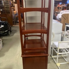 ※ ② 【下トビラ】和レトロ オープンシェルフ（約）60cmの画像