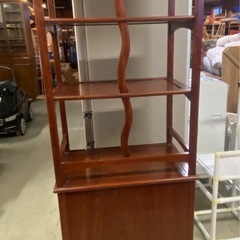 ※ ② 【下トビラ】和レトロ オープンシェルフ（約）60cmの画像