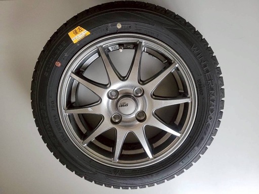 スタッドレスタイヤ ホイール付き155/65R14  