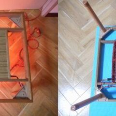 通電確認済み　三菱赤外線こたつ　約５５cm角　NH-345S　USEDの画像